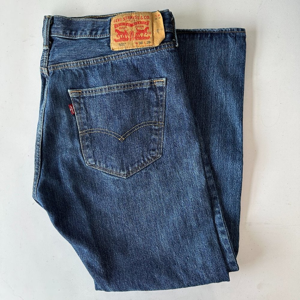 Levi's 501 Men's Blue Jeans 36x29